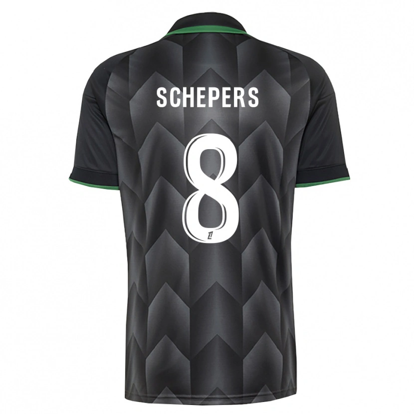 Danxen Mænd Marie Schepers #8 Hvid Sort Grøn Udebane Spillertrøjer 2026/27 Trøje T-Shirt