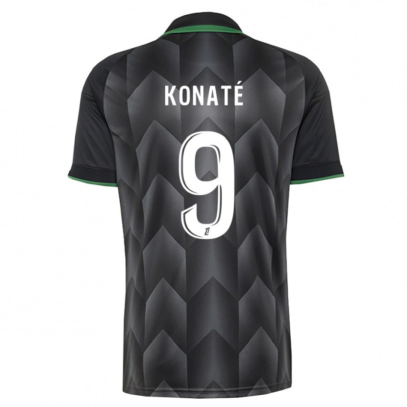 Danxen Mænd Seybou Konaté #9 Hvid Sort Grøn Udebane Spillertrøjer 2026/27 Trøje T-Shirt