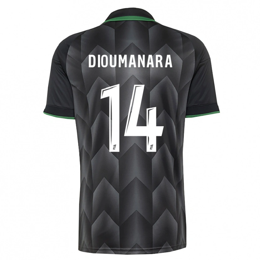 Danxen Mænd Sidi Dioumanara #14 Hvid Sort Grøn Udebane Spillertrøjer 2026/27 Trøje T-Shirt