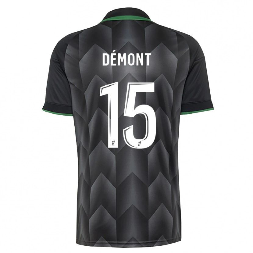 Danxen Mænd Ange Démont #15 Hvid Sort Grøn Udebane Spillertrøjer 2026/27 Trøje T-Shirt