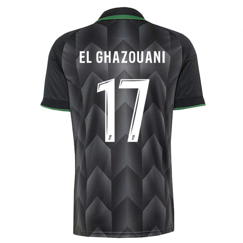 Danxen Mænd Fatima El Ghazouani #17 Hvid Sort Grøn Udebane Spillertrøjer 2026/27 Trøje T-Shirt