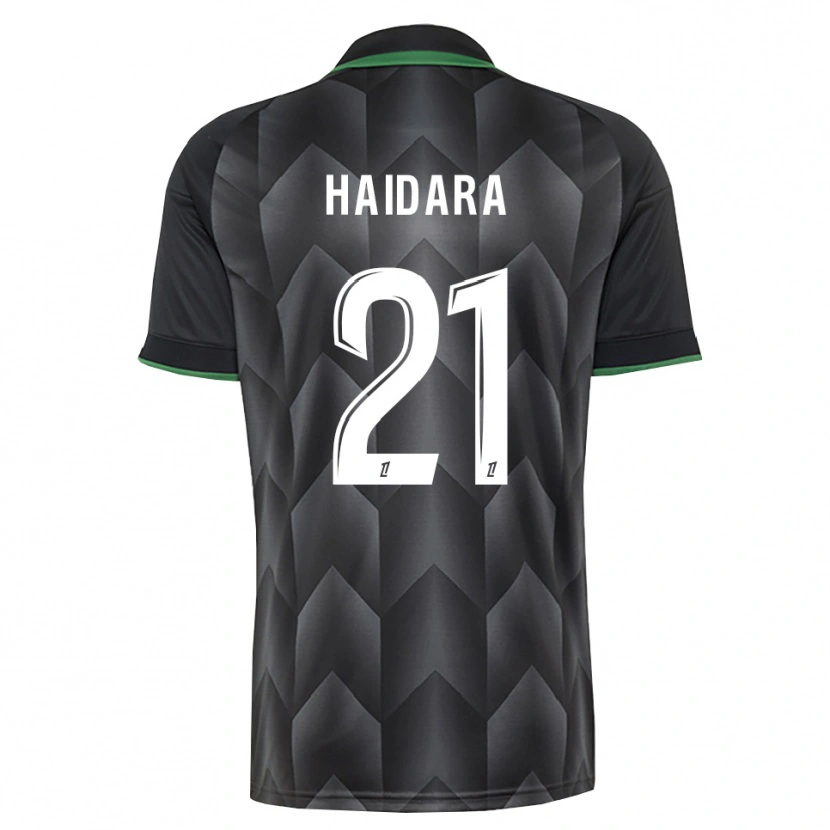 Danxen Mænd Amadou Haidara #21 Hvid Sort Grøn Udebane Spillertrøjer 2026/27 Trøje T-Shirt