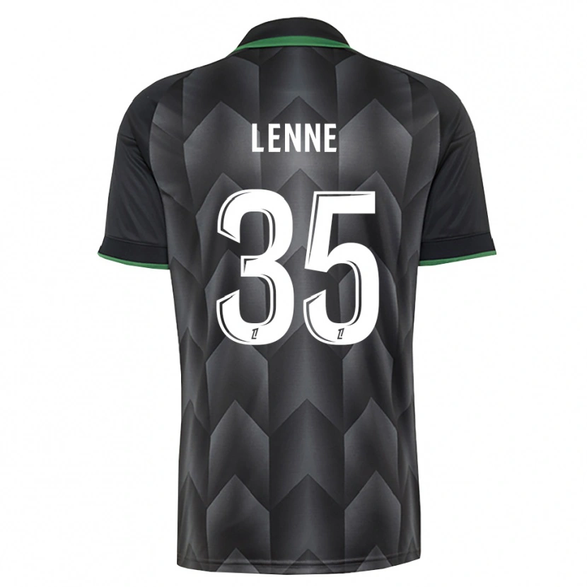 Danxen Mænd Oscar Lenne #35 Hvid Sort Grøn Udebane Spillertrøjer 2026/27 Trøje T-Shirt