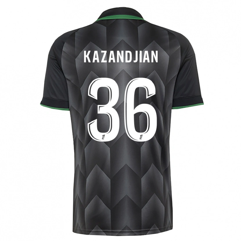 Danxen Mænd Lara Kazandjian #36 Hvid Sort Grøn Udebane Spillertrøjer 2026/27 Trøje T-Shirt