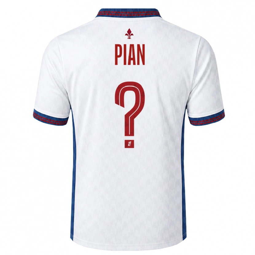 Danxen Mænd Julie Pian #0 Rød Hvid Blå Udebane Spillertrøjer 2026/27 Trøje T-Shirt