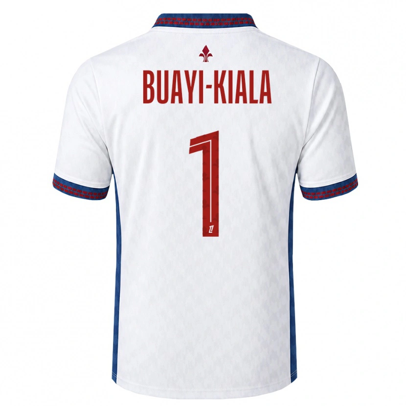 Danxen Mænd Israël Buayi-Kiala #1 Rød Hvid Blå Udebane Spillertrøjer 2026/27 Trøje T-Shirt