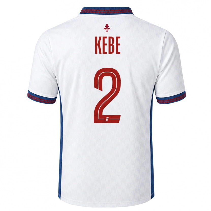 Danxen Mænd Hamadi Kebe #2 Rød Hvid Blå Udebane Spillertrøjer 2026/27 Trøje T-Shirt