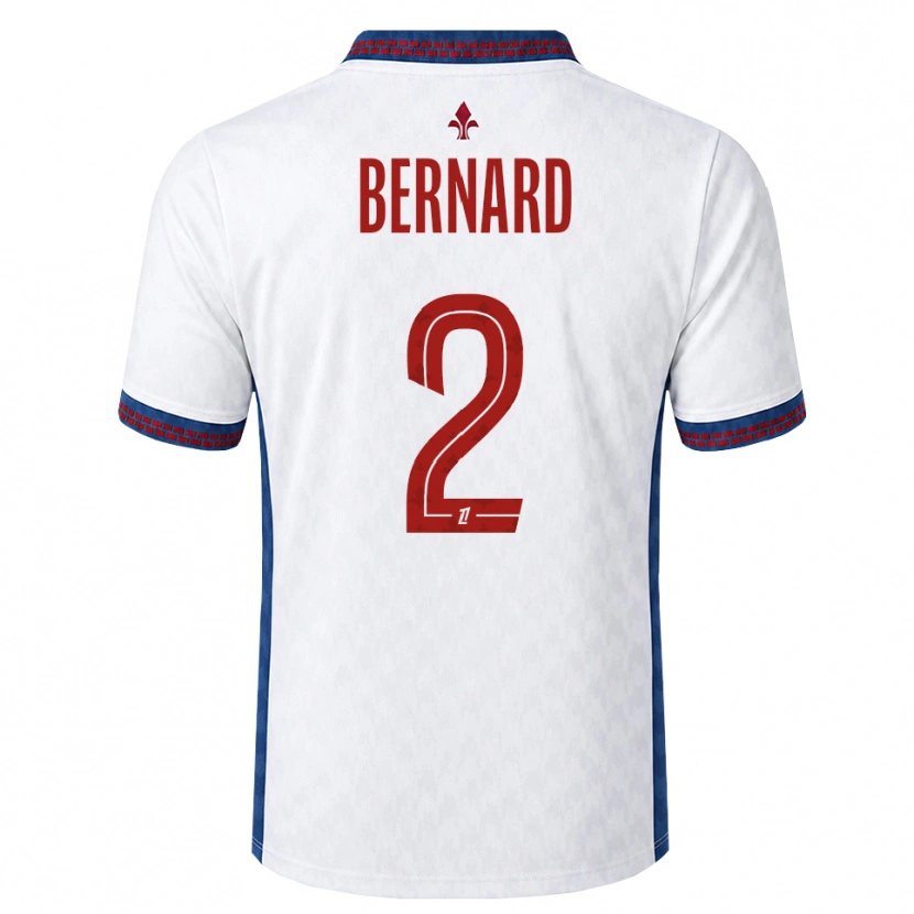 Danxen Mænd Loïk Bernard #2 Rød Hvid Blå Udebane Spillertrøjer 2026/27 Trøje T-Shirt