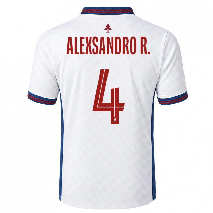 Danxen Mænd Alexsandro Victor De Souza Ribeiro #4 Rød Hvid Blå Udebane Spillertrøjer 2026/27 Trøje T-Shirt