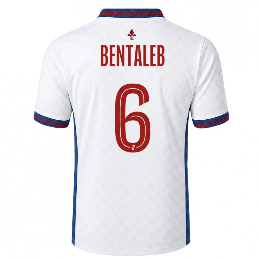 Danxen Mænd Nabil Bentaleb #6 Rød Hvid Blå Udebane Spillertrøjer 2026/27 Trøje T-Shirt