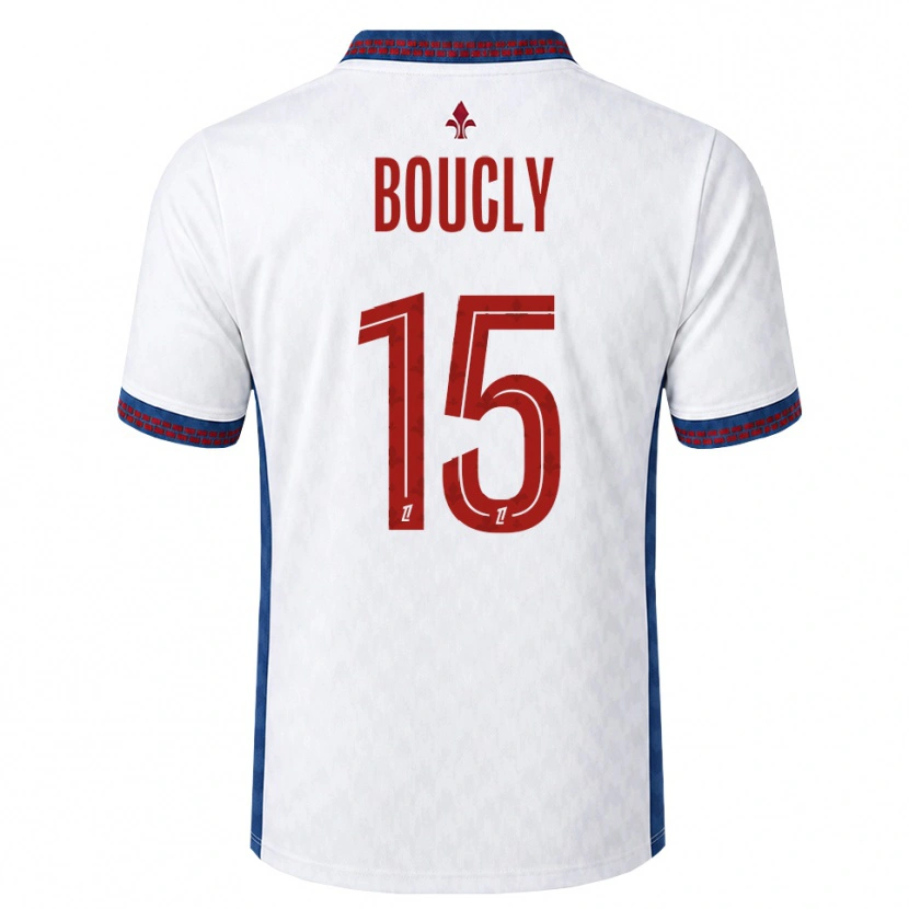 Danxen Mænd Maite Boucly #15 Rød Hvid Blå Udebane Spillertrøjer 2026/27 Trøje T-Shirt