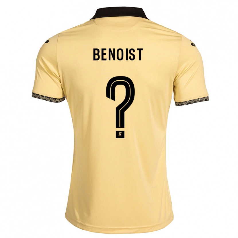 Danxen Mænd Baptiste Benoist #0 Navajohvid Sort Udebane Spillertrøjer 2026/27 Trøje T-Shirt