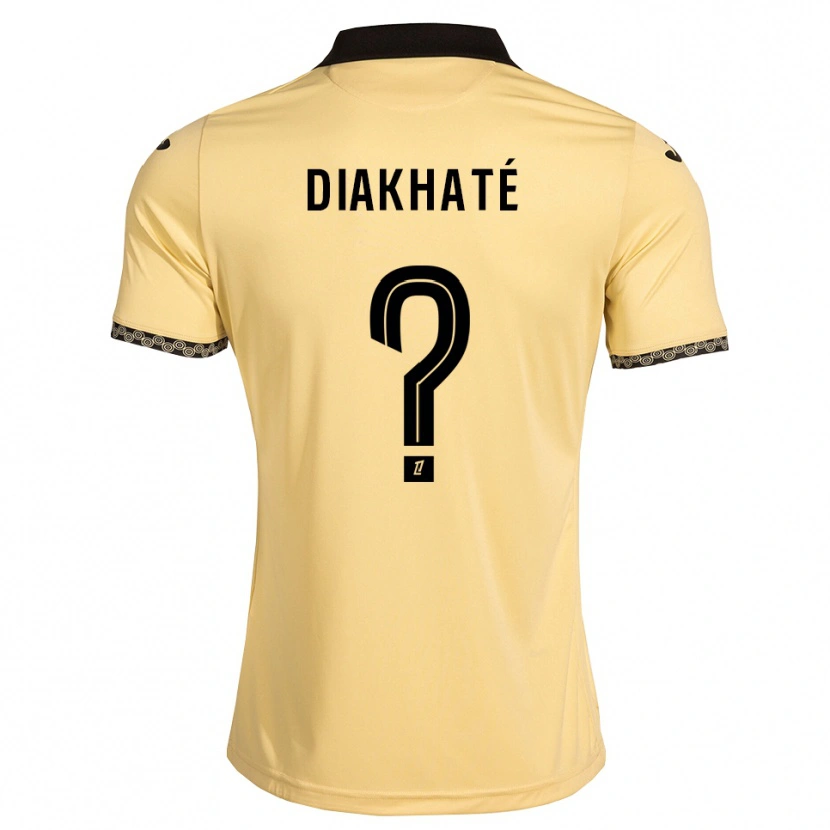 Danxen Mænd Yanis Diakhaté #0 Navajohvid Sort Udebane Spillertrøjer 2026/27 Trøje T-Shirt