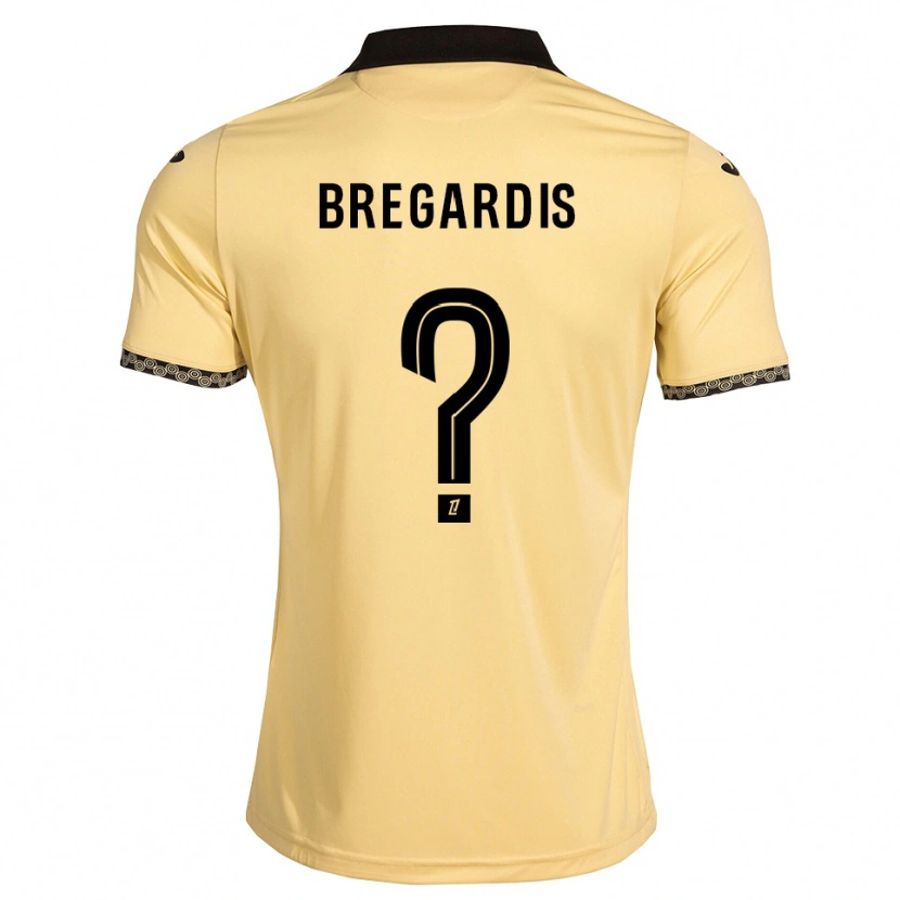 Danxen Mænd Tom Bregardis #0 Navajohvid Sort Udebane Spillertrøjer 2026/27 Trøje T-Shirt