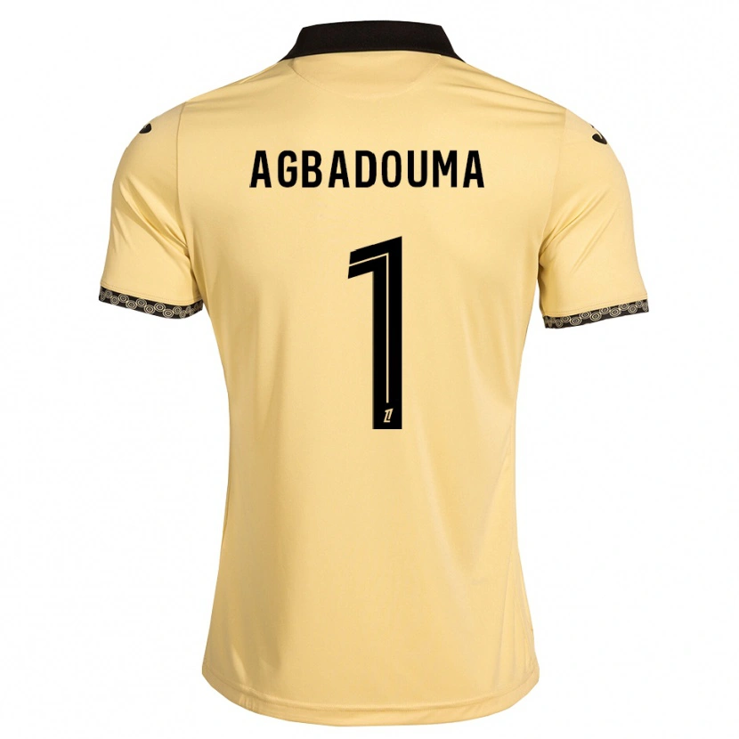 Danxen Mænd Mathys Agbadouma #1 Navajohvid Sort Udebane Spillertrøjer 2026/27 Trøje T-Shirt