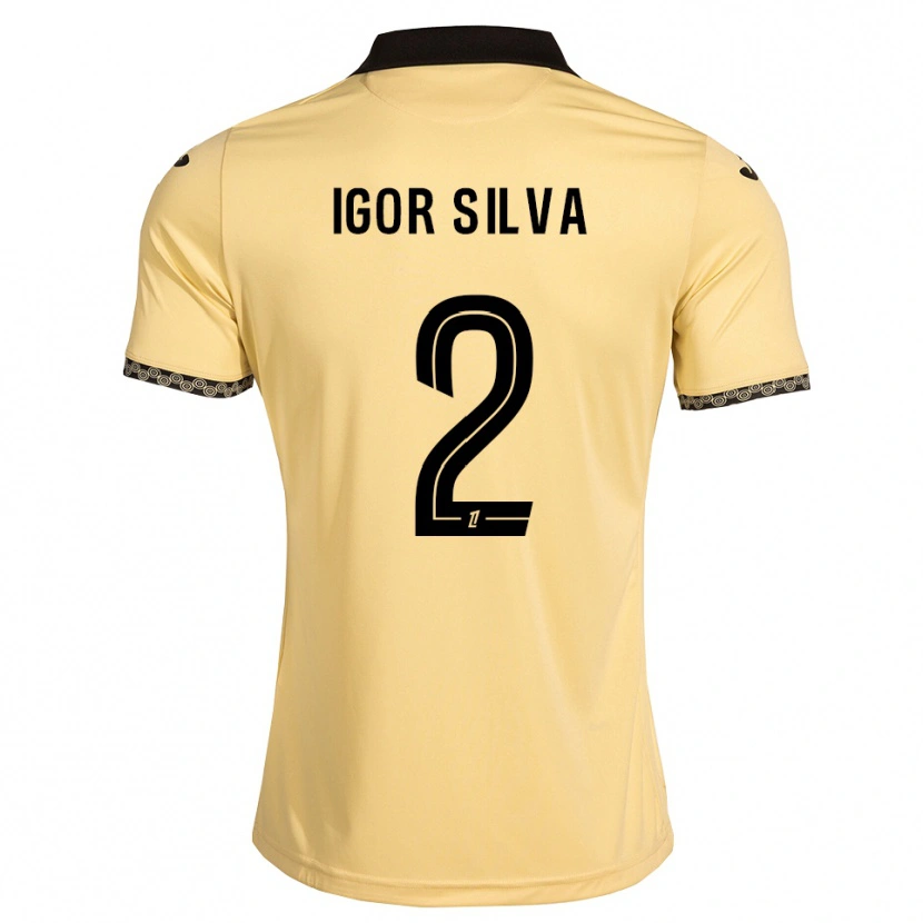 Danxen Mænd Igor Silva #2 Navajohvid Sort Udebane Spillertrøjer 2026/27 Trøje T-Shirt
