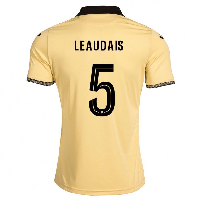 Danxen Mænd Lucas Leaudais #5 Navajohvid Sort Udebane Spillertrøjer 2026/27 Trøje T-Shirt