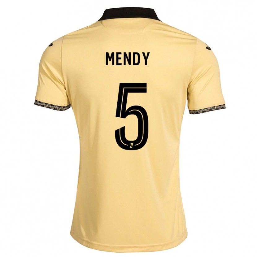 Danxen Mænd Benjamin Mendy #5 Navajohvid Sort Udebane Spillertrøjer 2026/27 Trøje T-Shirt