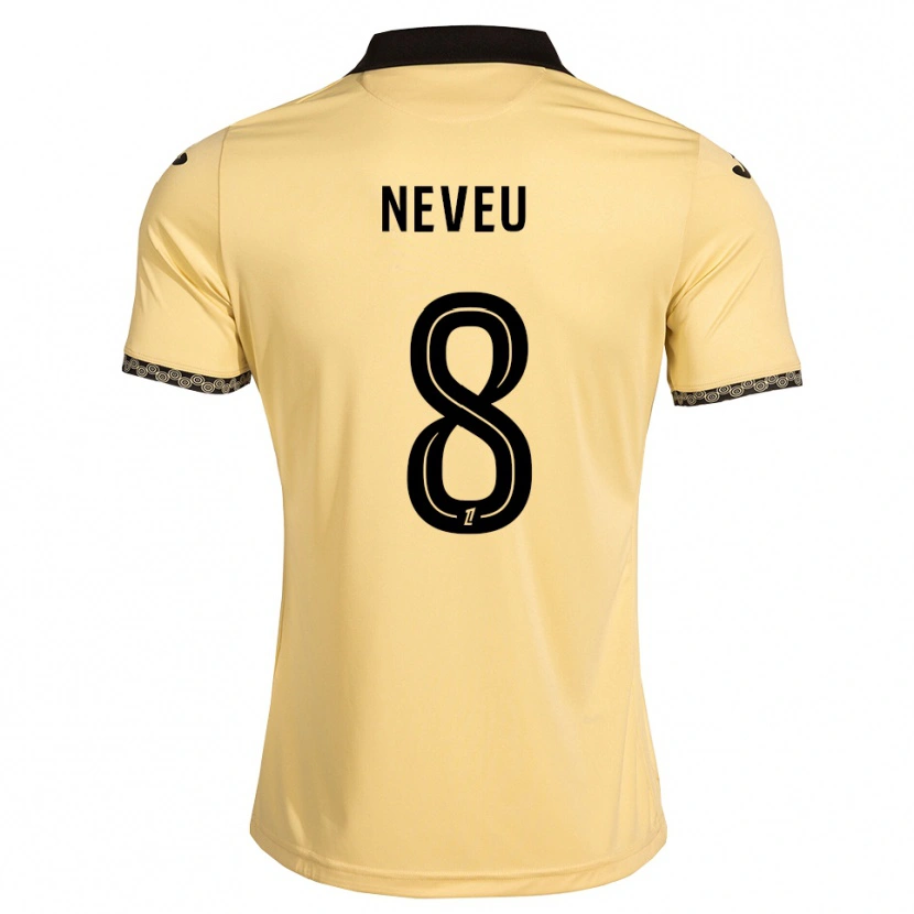 Danxen Mænd Tom Neveu #8 Navajohvid Sort Udebane Spillertrøjer 2026/27 Trøje T-Shirt