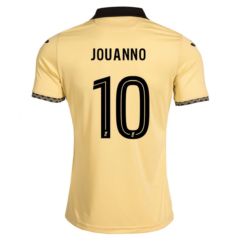 Danxen Mænd Mathilde Jouanno #10 Navajohvid Sort Udebane Spillertrøjer 2026/27 Trøje T-Shirt
