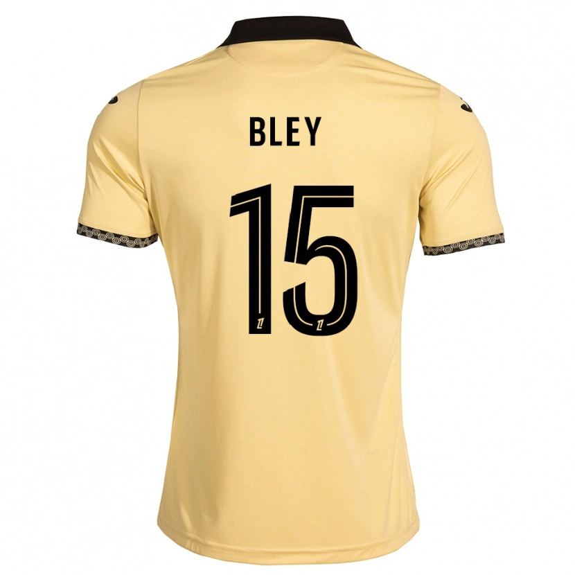 Danxen Mænd Martin Bley #15 Navajohvid Sort Udebane Spillertrøjer 2026/27 Trøje T-Shirt