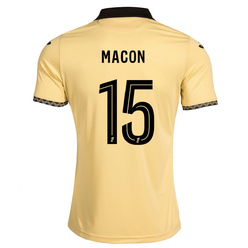 Danxen Mænd Baptiste Macon #15 Navajohvid Sort Udebane Spillertrøjer 2026/27 Trøje T-Shirt