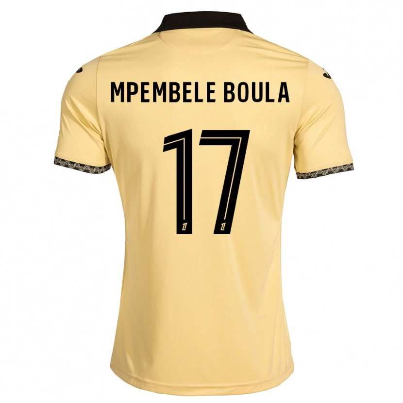 Danxen Mænd Exaucé Mpembele Boula #17 Navajohvid Sort Udebane Spillertrøjer 2026/27 Trøje T-Shirt