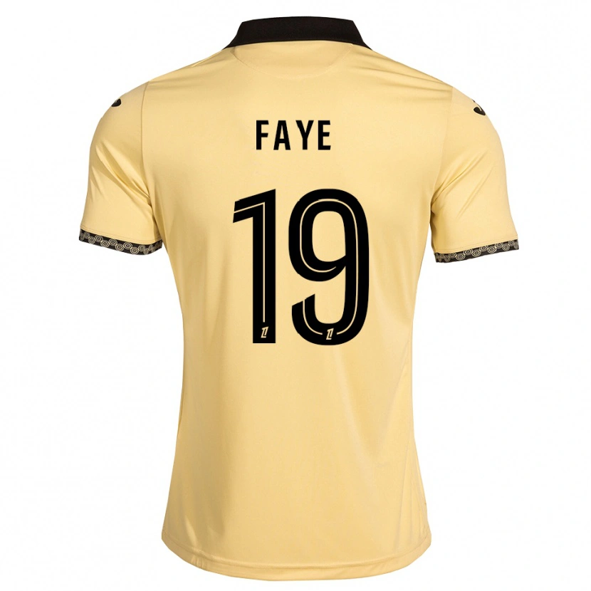 Danxen Mænd Souleymane Faye #19 Navajohvid Sort Udebane Spillertrøjer 2026/27 Trøje T-Shirt