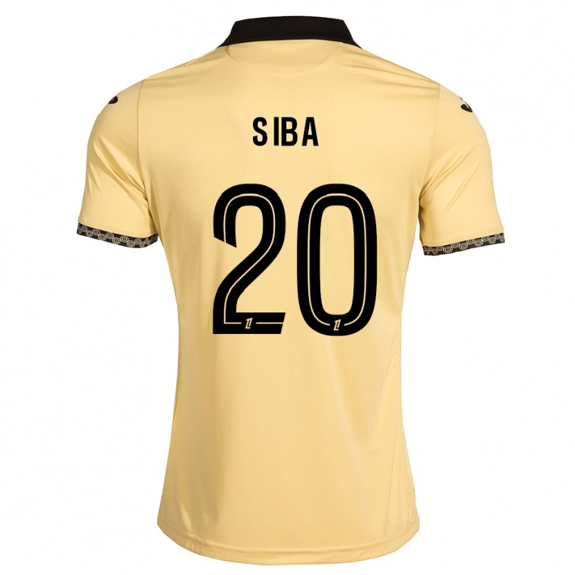 Danxen Mænd Stevan Siba #20 Navajohvid Sort Udebane Spillertrøjer 2026/27 Trøje T-Shirt