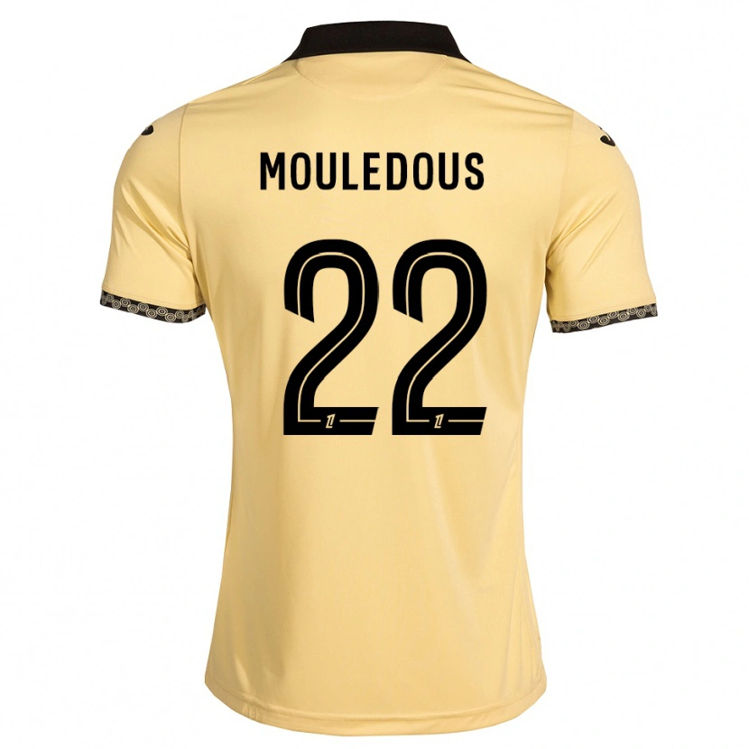 Danxen Mænd Antton Mouledous #22 Navajohvid Sort Udebane Spillertrøjer 2026/27 Trøje T-Shirt