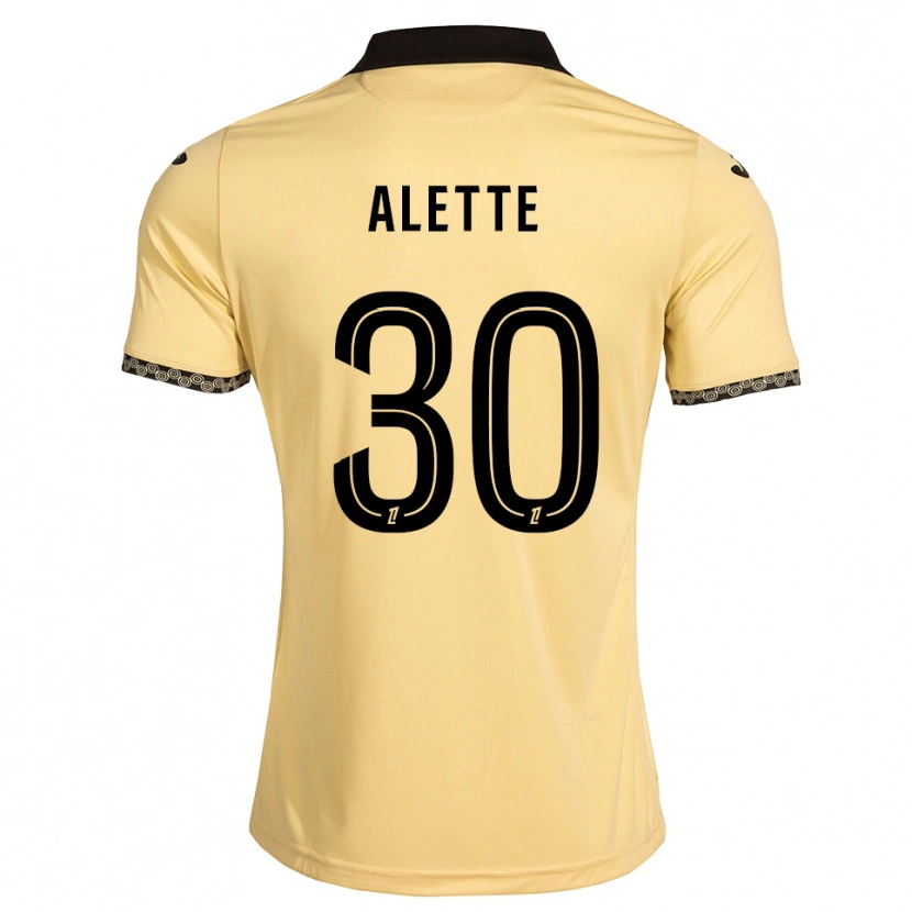 Danxen Mænd Gaël Alette #30 Navajohvid Sort Udebane Spillertrøjer 2026/27 Trøje T-Shirt