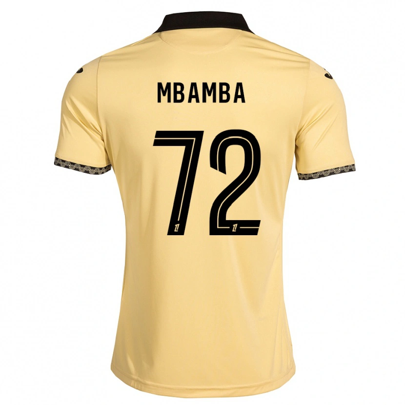 Danxen Mænd Noah Mbamba #72 Navajohvid Sort Udebane Spillertrøjer 2026/27 Trøje T-Shirt