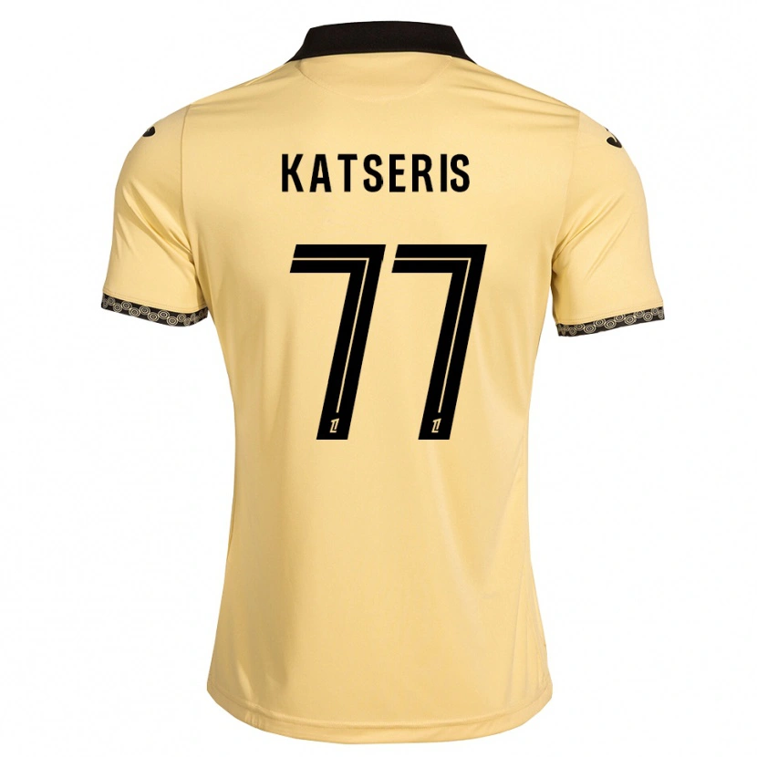 Danxen Mænd Panos Katseris #77 Navajohvid Sort Udebane Spillertrøjer 2026/27 Trøje T-Shirt