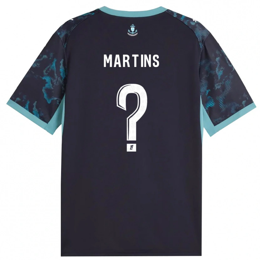 Danxen Mænd Anthony Martins #0 Bleg Turkis Hvid Sort Udebane Spillertrøjer 2026/27 Trøje T-Shirt