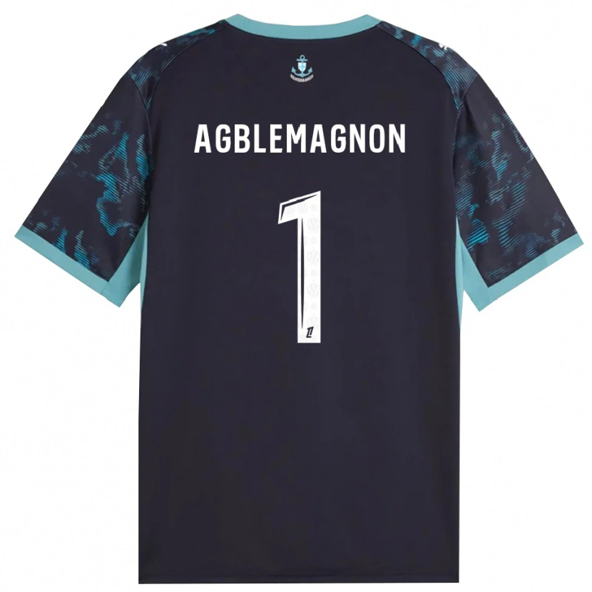 Danxen Mænd Jordan Agblemagnon #1 Bleg Turkis Hvid Sort Udebane Spillertrøjer 2026/27 Trøje T-Shirt