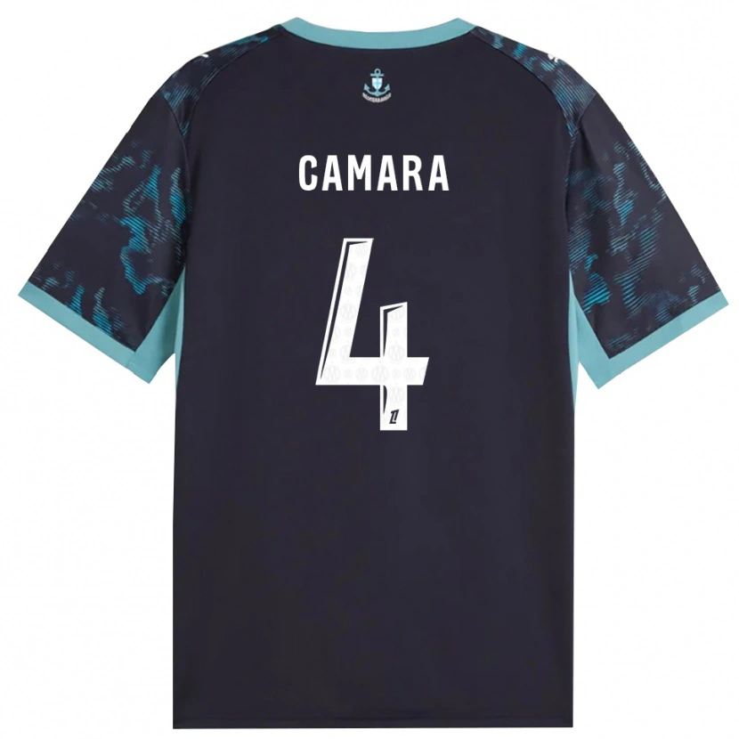 Danxen Mænd Fodé Camara #4 Bleg Turkis Hvid Sort Udebane Spillertrøjer 2026/27 Trøje T-Shirt