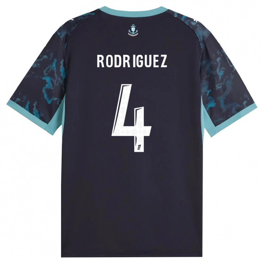 Danxen Mænd Ruben Rodriguez #4 Bleg Turkis Hvid Sort Udebane Spillertrøjer 2026/27 Trøje T-Shirt