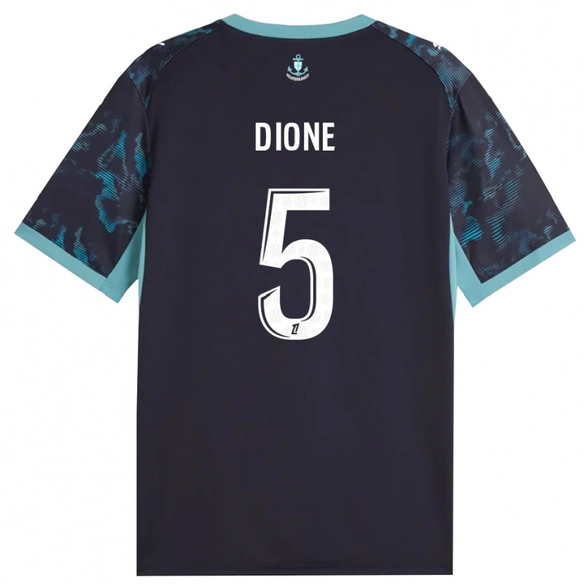 Danxen Mænd Babacar Dioné #5 Bleg Turkis Hvid Sort Udebane Spillertrøjer 2026/27 Trøje T-Shirt