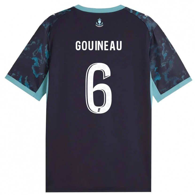 Danxen Mænd Coline Gouineau #6 Bleg Turkis Hvid Sort Udebane Spillertrøjer 2026/27 Trøje T-Shirt