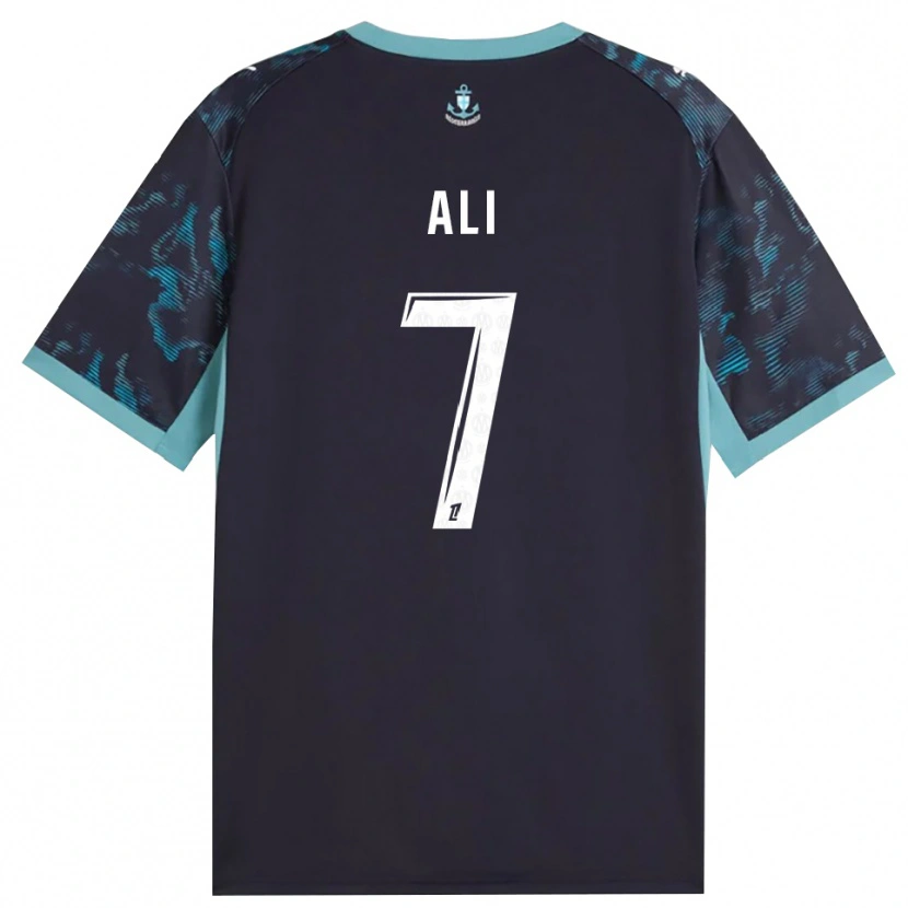 Danxen Mænd Azhar Ali #7 Bleg Turkis Hvid Sort Udebane Spillertrøjer 2026/27 Trøje T-Shirt