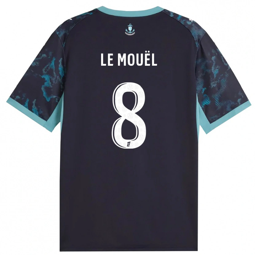 Danxen Mænd Margaux Le Mouël #8 Bleg Turkis Hvid Sort Udebane Spillertrøjer 2026/27 Trøje T-Shirt
