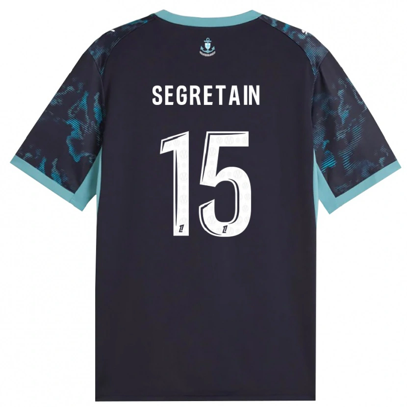 Danxen Mænd Julie Ségrétain #15 Bleg Turkis Hvid Sort Udebane Spillertrøjer 2026/27 Trøje T-Shirt