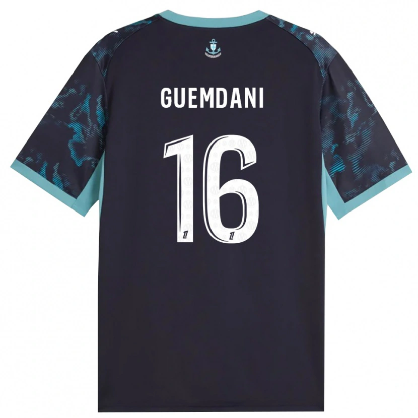 Danxen Mænd Ivan Guemdani #16 Bleg Turkis Hvid Sort Udebane Spillertrøjer 2026/27 Trøje T-Shirt