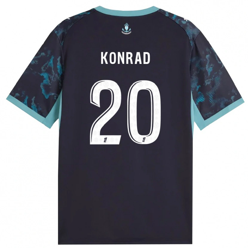Danxen Mænd Konrad De La Fuente #20 Bleg Turkis Hvid Sort Udebane Spillertrøjer 2026/27 Trøje T-Shirt