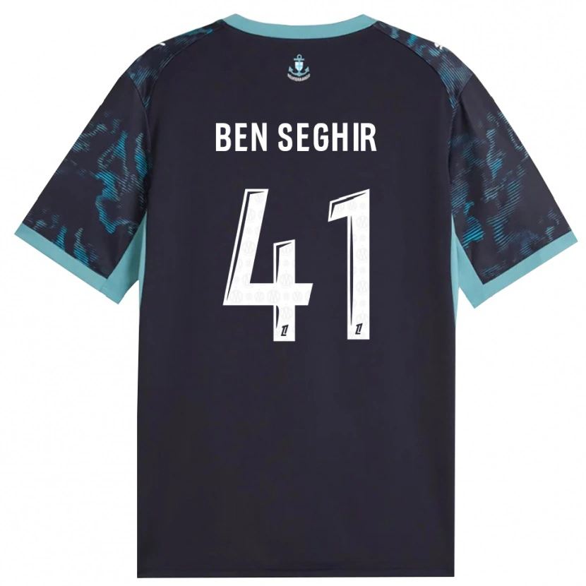 Danxen Mænd Salim Ben Seghir #41 Bleg Turkis Hvid Sort Udebane Spillertrøjer 2026/27 Trøje T-Shirt
