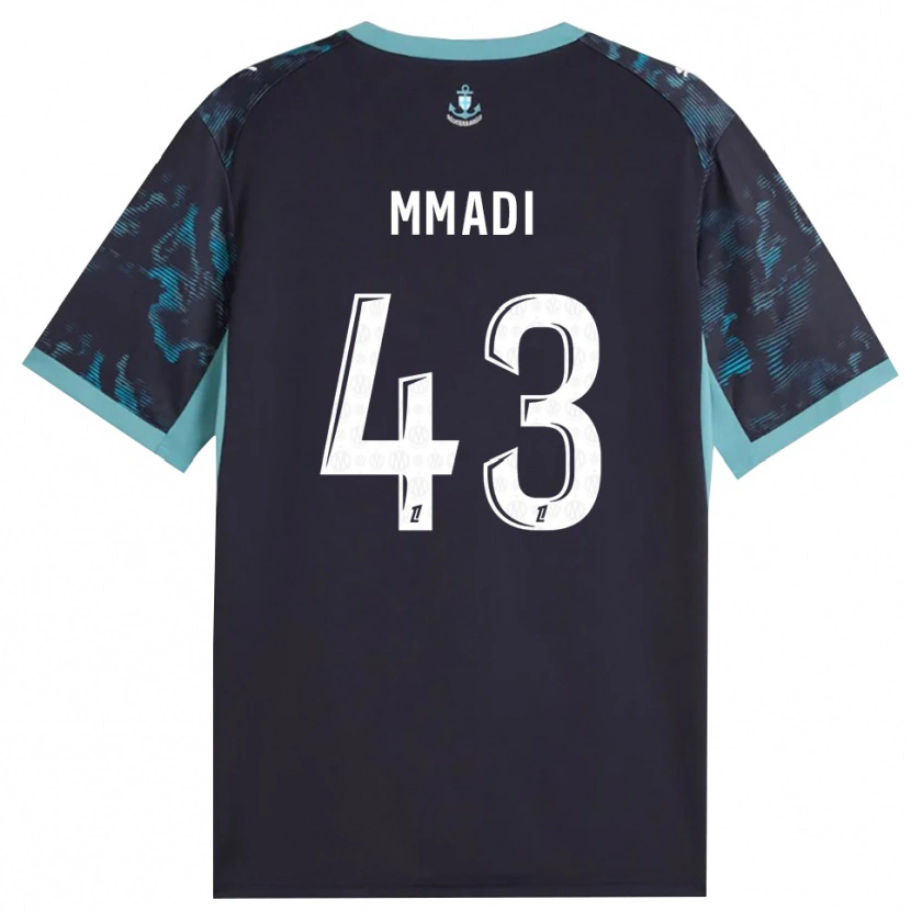 Danxen Mænd Tadjidine Mmadi #43 Bleg Turkis Hvid Sort Udebane Spillertrøjer 2026/27 Trøje T-Shirt