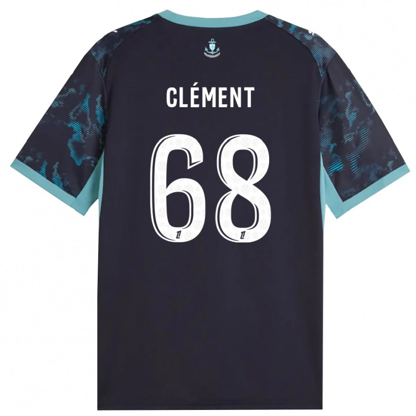 Danxen Mænd Mathis Clément #68 Bleg Turkis Hvid Sort Udebane Spillertrøjer 2026/27 Trøje T-Shirt