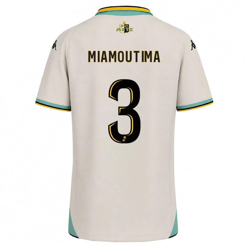 Danxen Mænd Harly-James Miamoutima #3 Blomsterhvid Sort Udebane Spillertrøjer 2026/27 Trøje T-Shirt