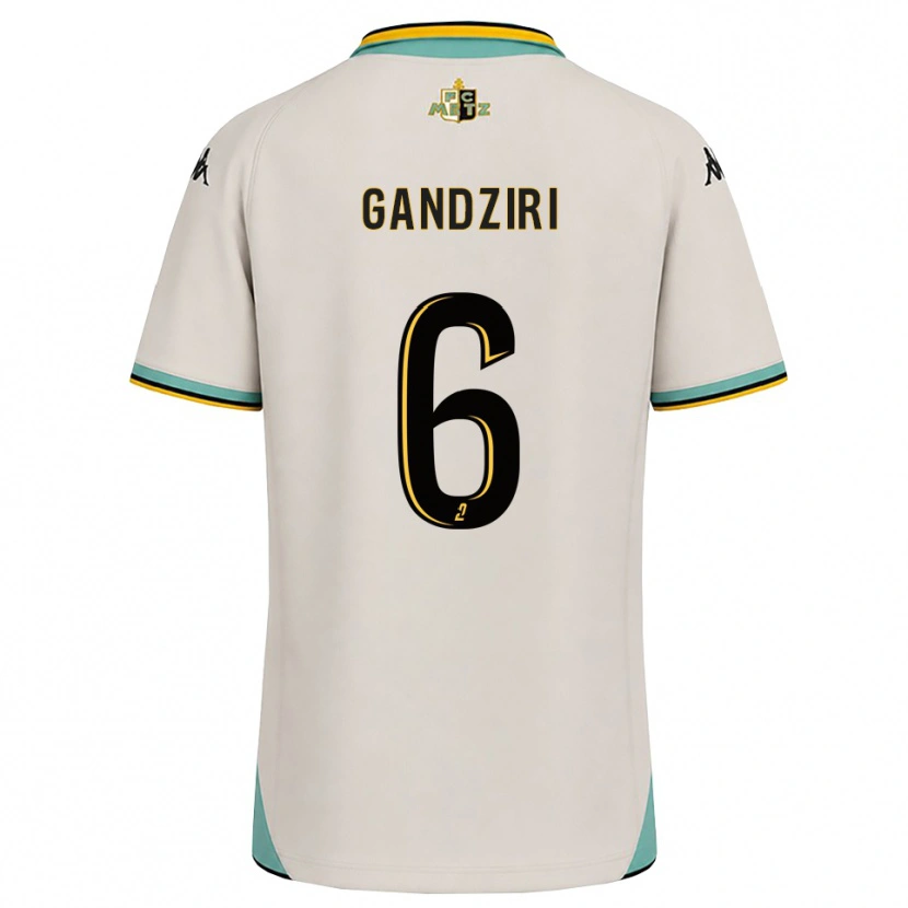 Danxen Mænd Kimi Gandziri #6 Blomsterhvid Sort Udebane Spillertrøjer 2026/27 Trøje T-Shirt