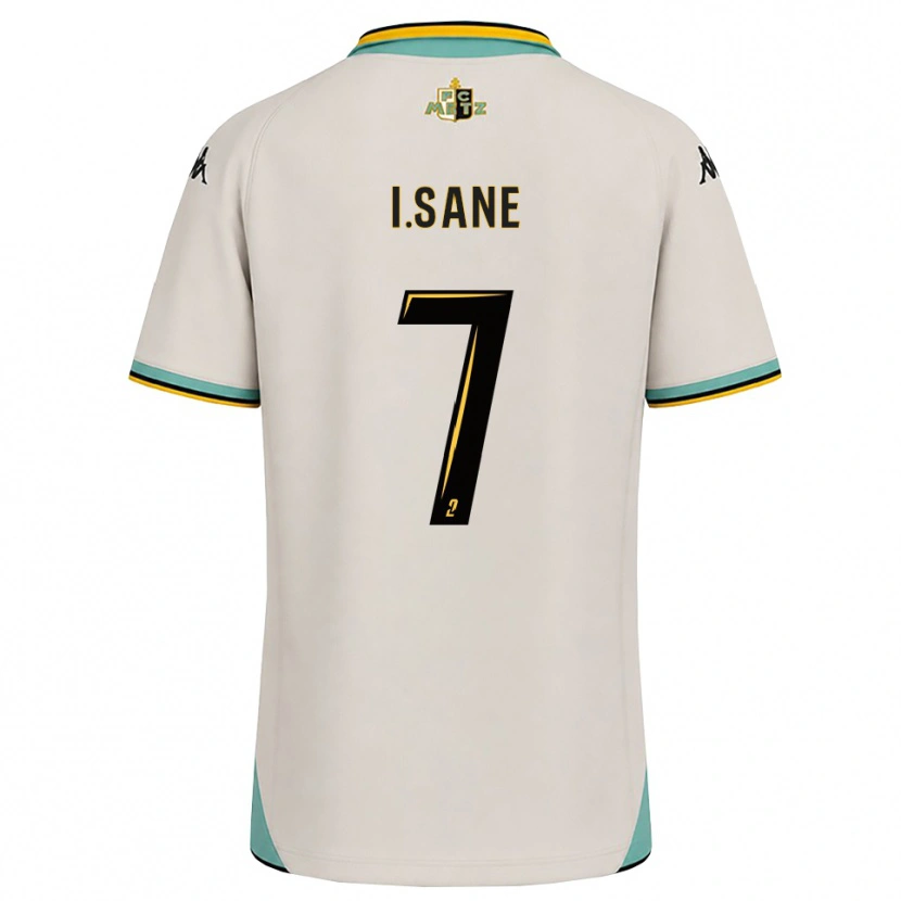Danxen Mænd Ibou Sané #7 Blomsterhvid Sort Udebane Spillertrøjer 2026/27 Trøje T-Shirt